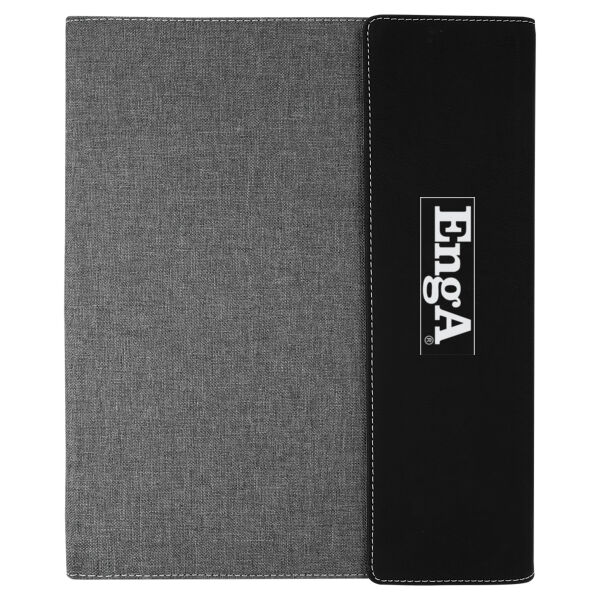  - Leatherette Canvas Portfolio with Notepad Thumbnail